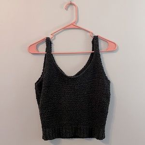 Black crop top